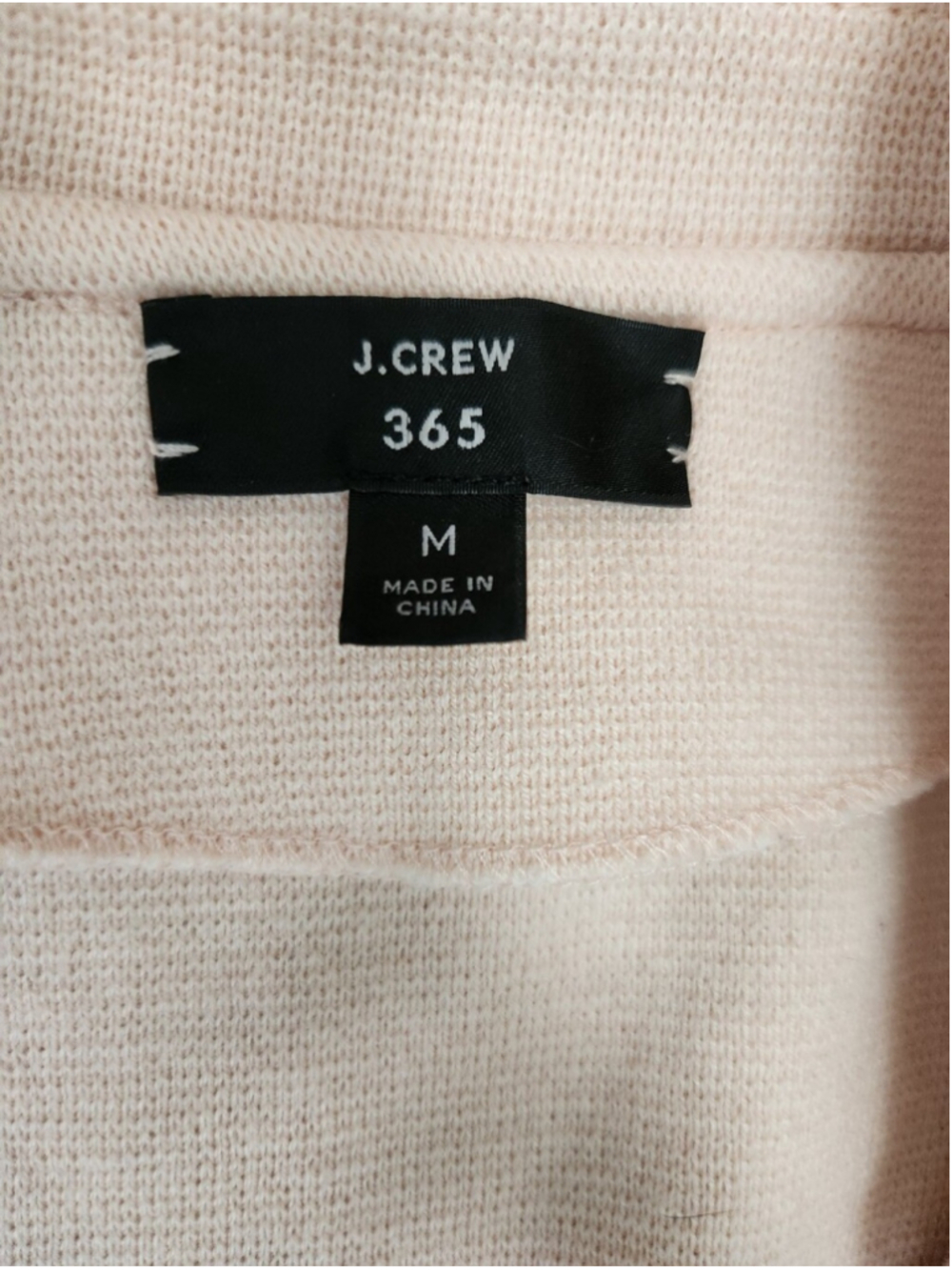 J Crew 365 Wool Cotton Blend Pink Knit Blazer Jacket Sz M Professional Preppy - Picture 5 of 11